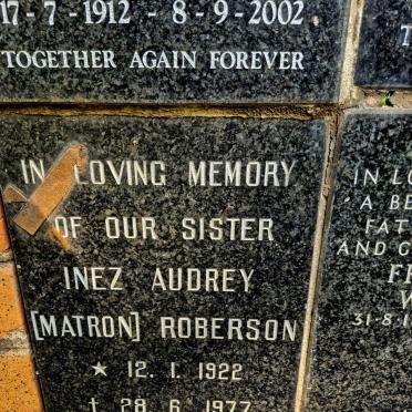 ROBERSON Inez Audrey 1922-1977