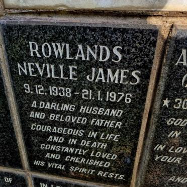 ROWLANDS Neville James 1938-1976