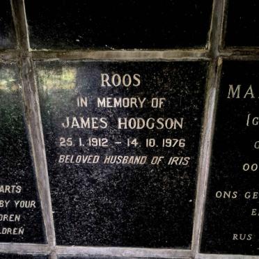 ROOS James Hodgson 1912-1976