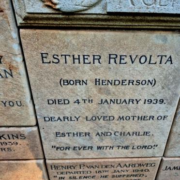 REVOLTA Esther nee HENDERSON -1939