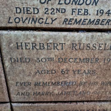 RUSSELL Herbert -1948