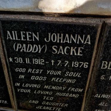 SACKE Aileen Johanna 1912-1976