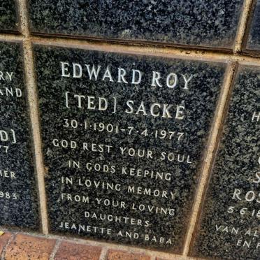 SACKE Edward Roy 1901-1977