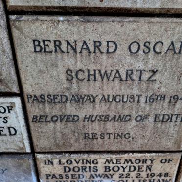 SCHWARTZ Bernard Oscar -1948