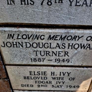 TURNER John Douglas Howard 1887-1949