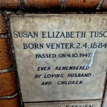 TUSON Susan Elizabeth nee VENTER 1884-1947