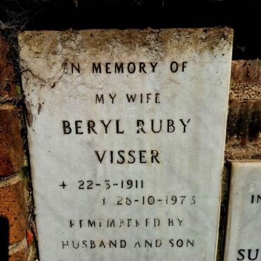VISSER Beryl Ruby 1911-1973