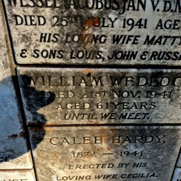 WEDLOCK William -1941