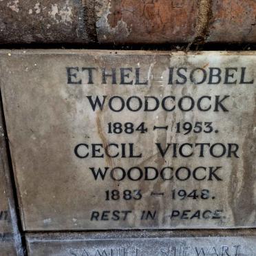 WOODCOCK Cecil Victor 1883-1948 & Ethel Isobel 1884-1953