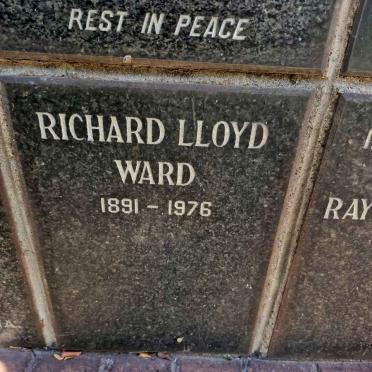 WARD Richard Lloyd 1891-1976