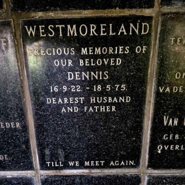 WESTMORELAND Dennis 1922-1975