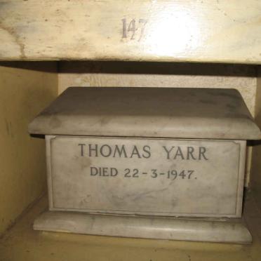 YARR Thomas -1947