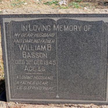 BASSON William B. -1945