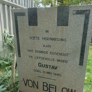 BELOW Gustav, von -1940