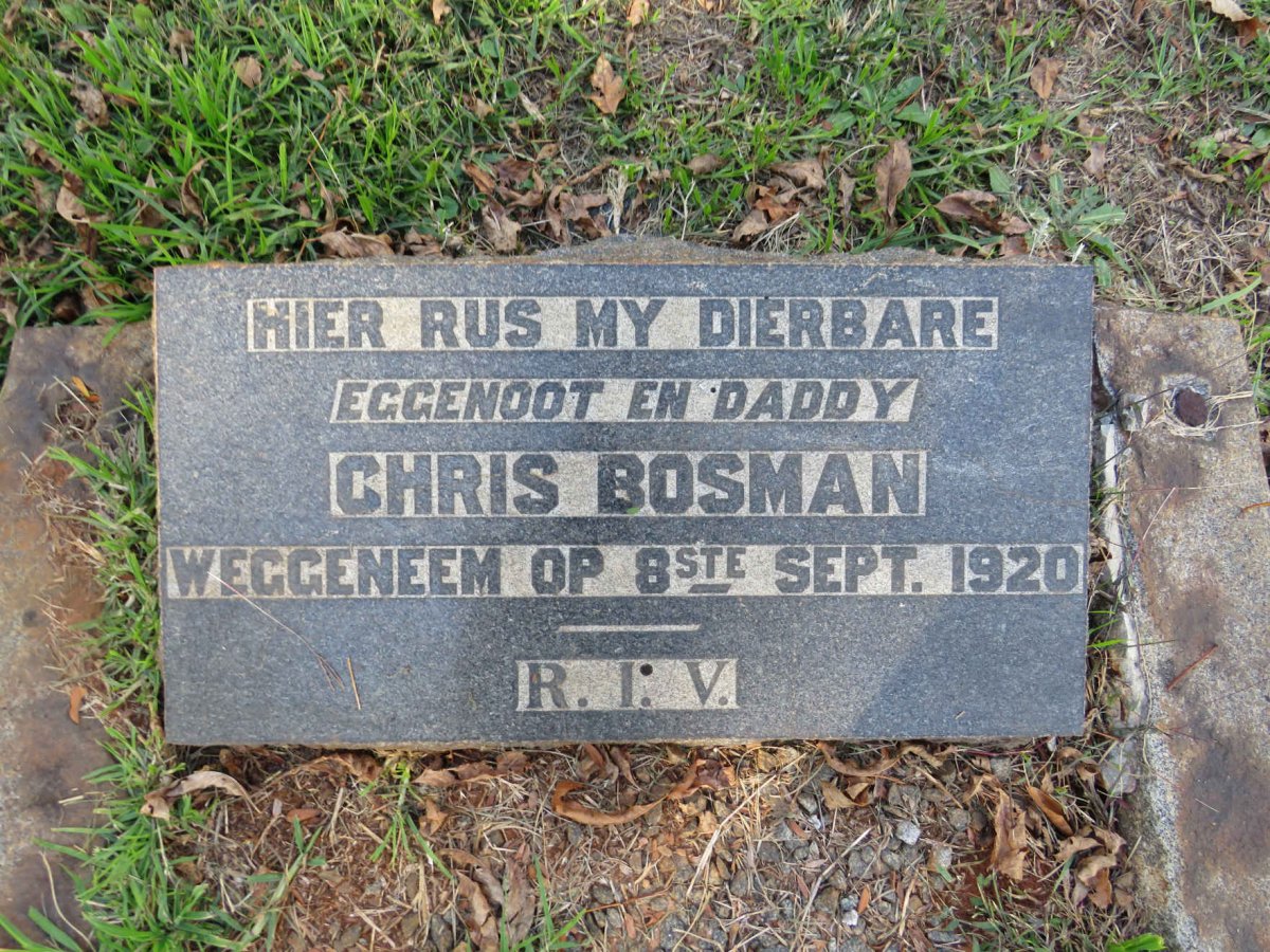 BOSMAN Chris -1920