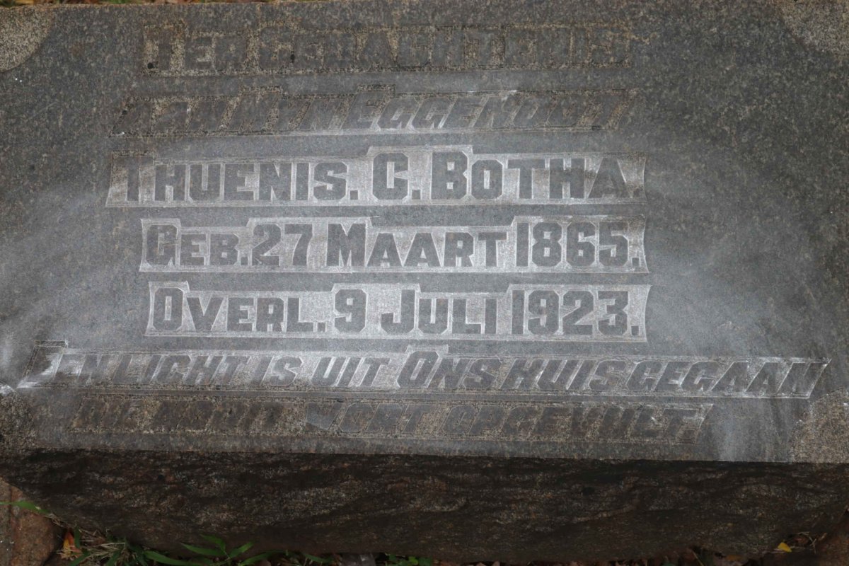 BOTHA Thuenis C. 1865-1923