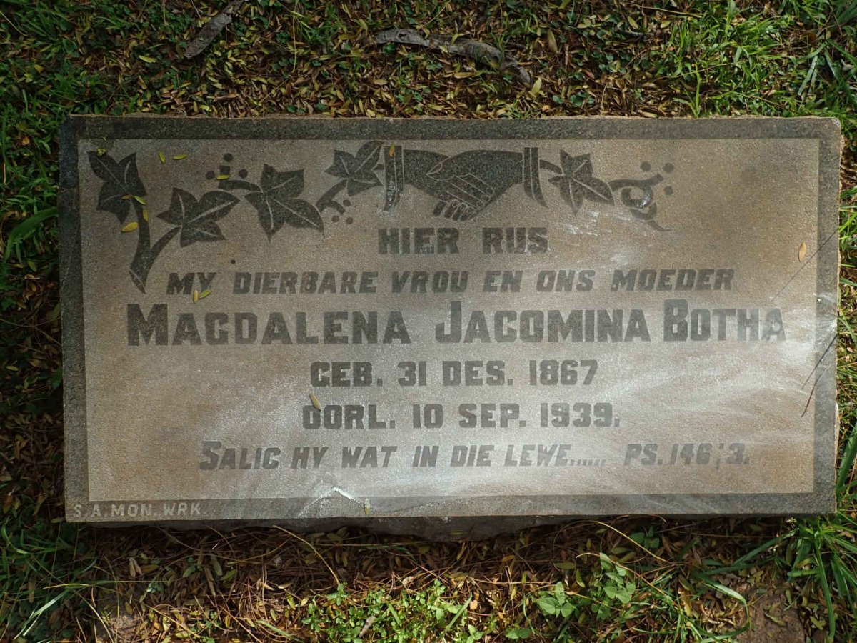 BOTHA Magdalena Jacomina 1867-1939