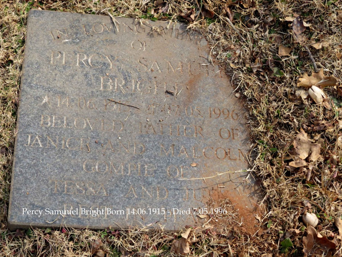 BRIGHT Percy Samuel 1915-1996