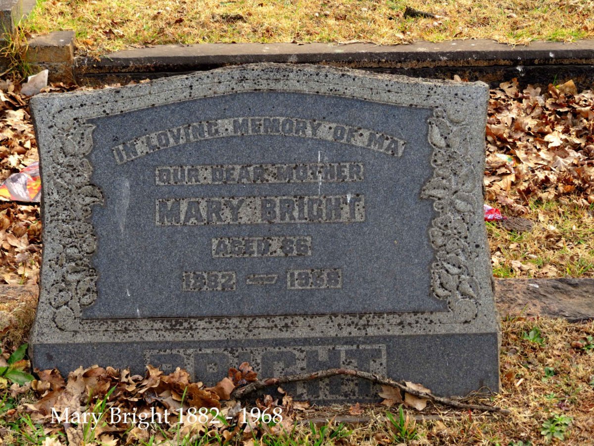 BRIGHT Mary 1882-1968