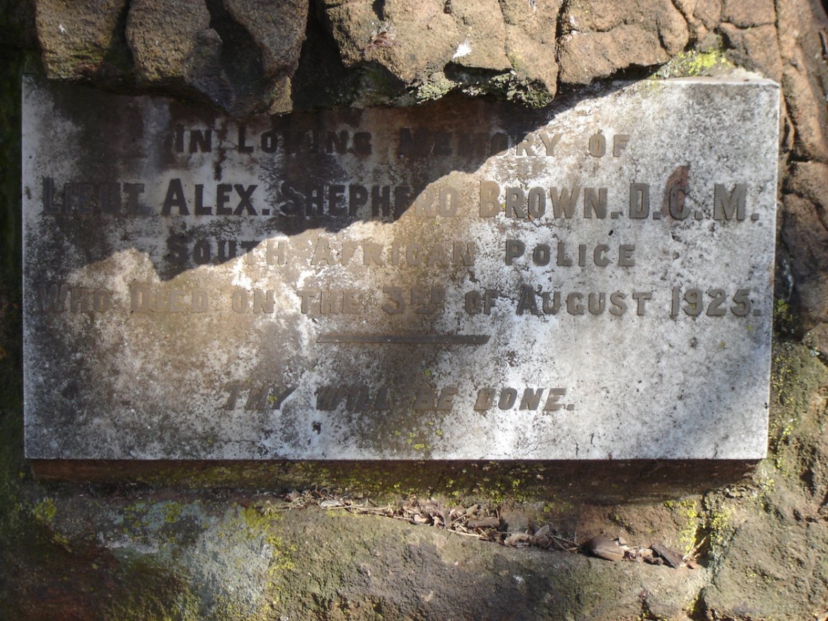 BROWN Alex Shepard  - 1925