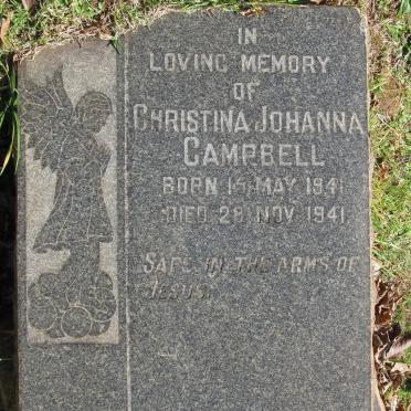 CAMPBELL Christina Johanna 1941-1941