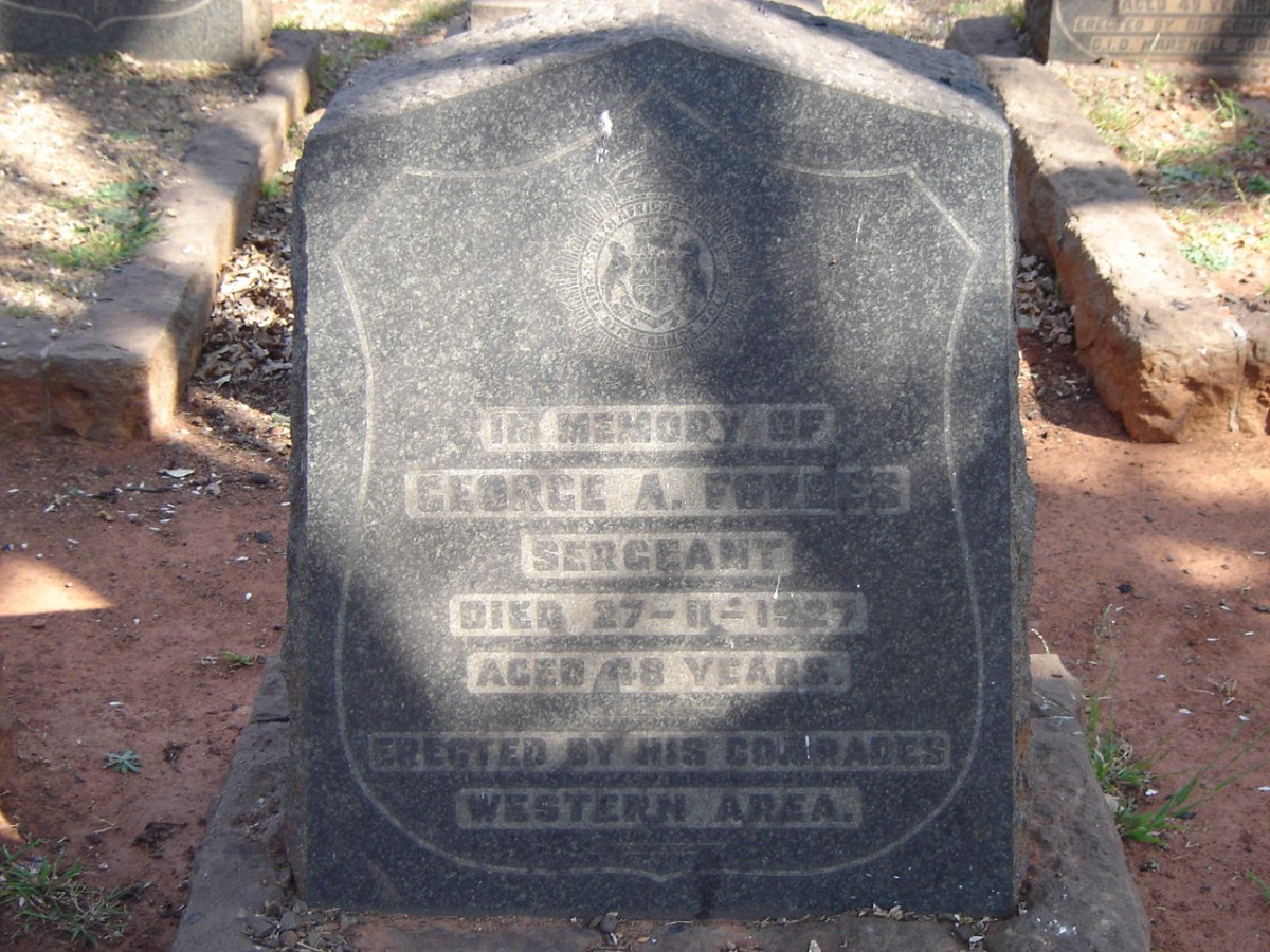FORBES George A. -1927