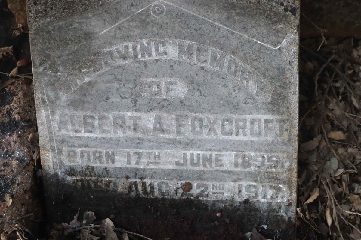 FOXCROFT Albert A. 1895-1917