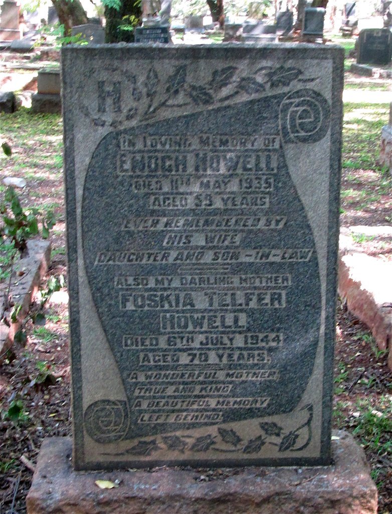 HOWELL Enogh -1935 &amp; Foskia Telfer -1944