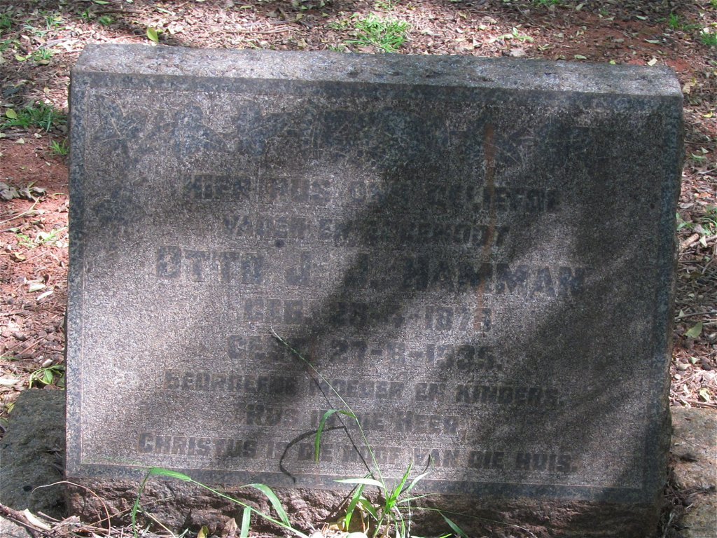 HAMMAN Otto J.J. 1878-1935