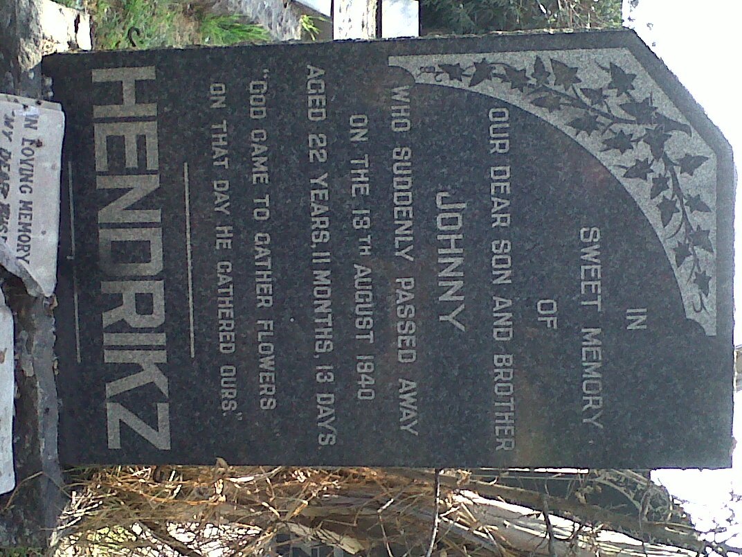 HENDRIKZ Johnny -1940