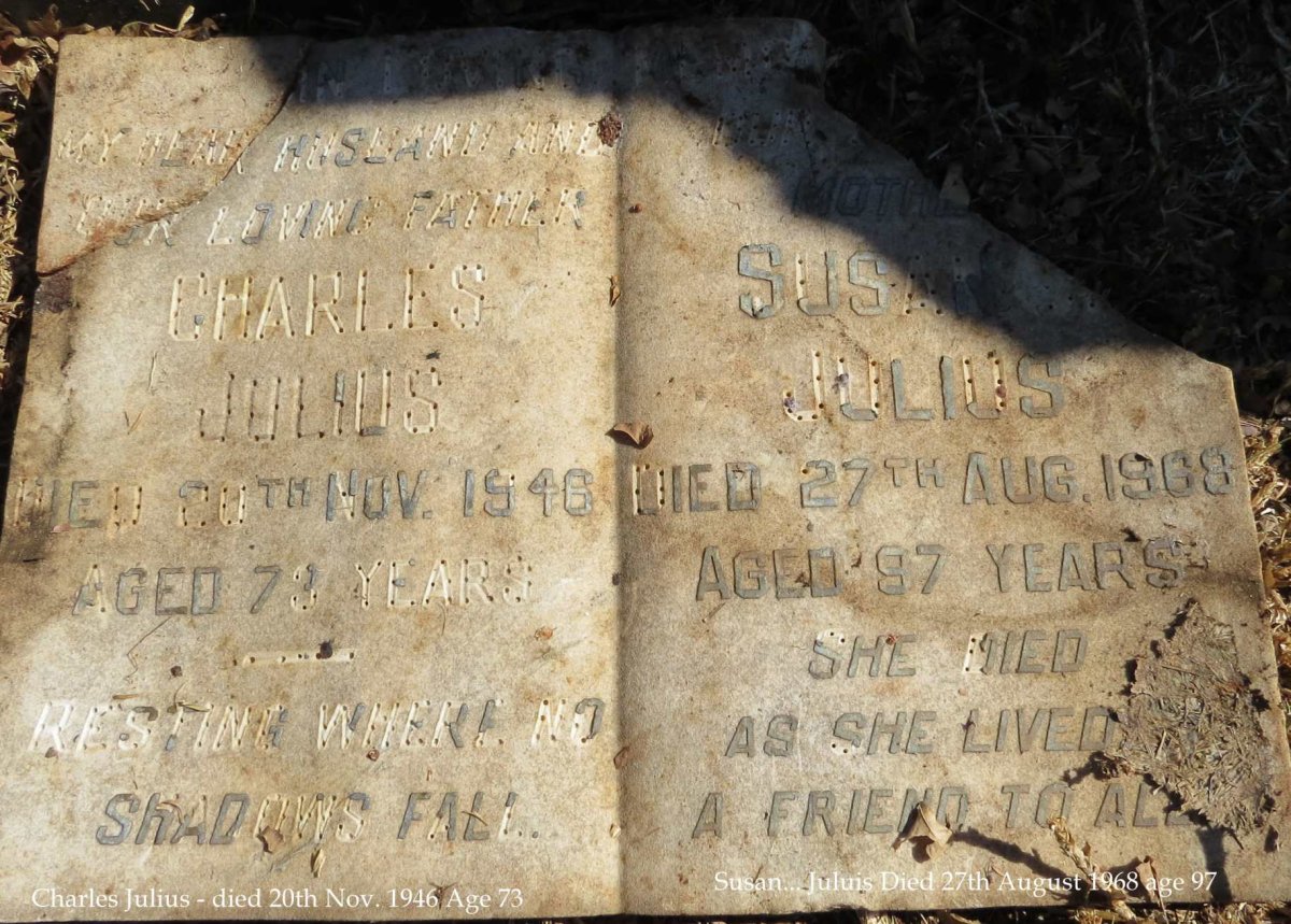 JULIUS Charles -1946 &amp; Susan -1968