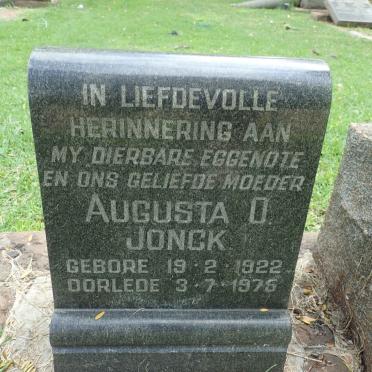 JONCK Augusta O. 1922-1976