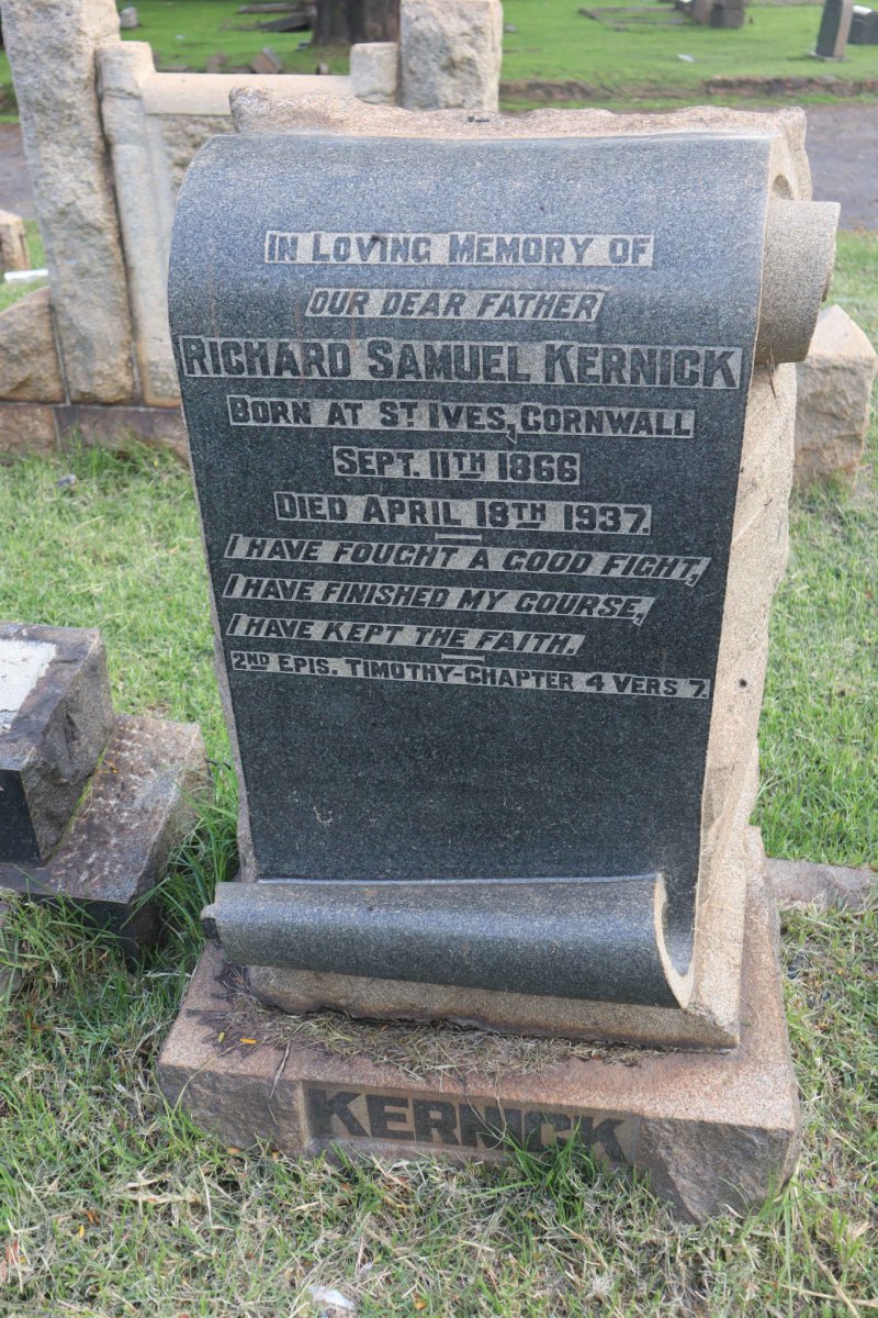 KERNICK Richard Samuel 1866-1937