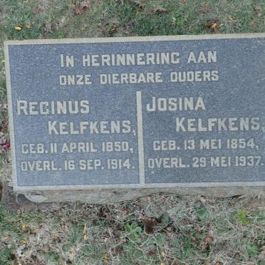 KELFKENS Reginus 1850-1914 &amp; Josina 1854-1937