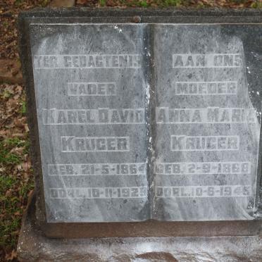 KRUGER Karel David 1864-1929 &amp; Anna Maria 1868-1945