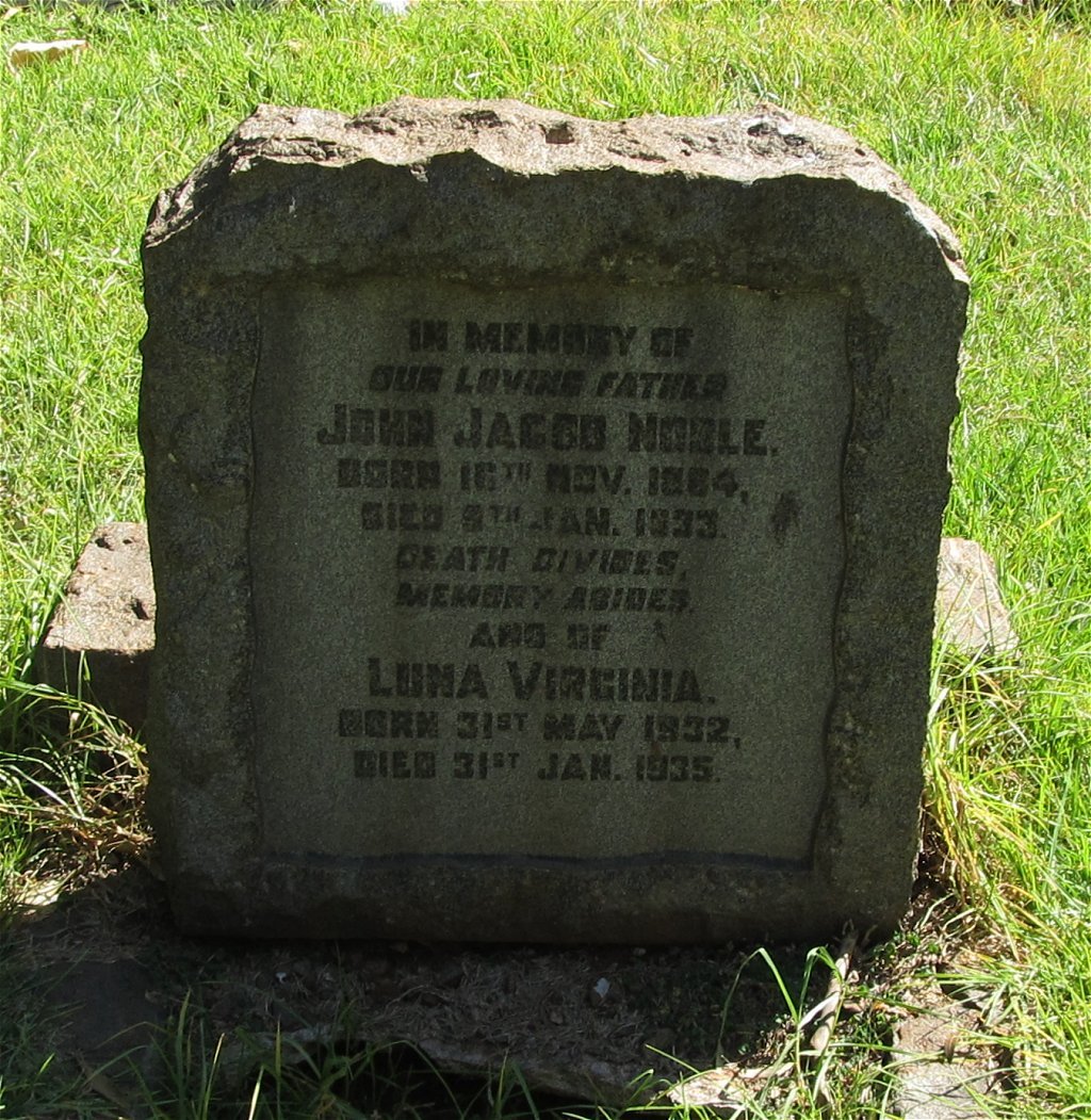 NOBLE John Jacob 1864-1933 :: NOBLE Luna Virginia 1932-1935