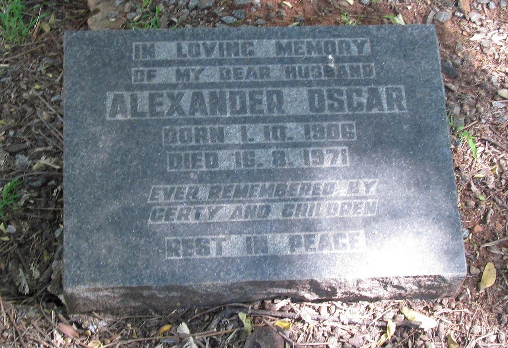 OSCAR Alexander 1906-1971