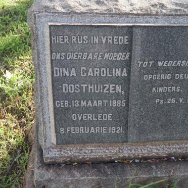 OOSTHUIZEN Dina Carolina 1885-1921