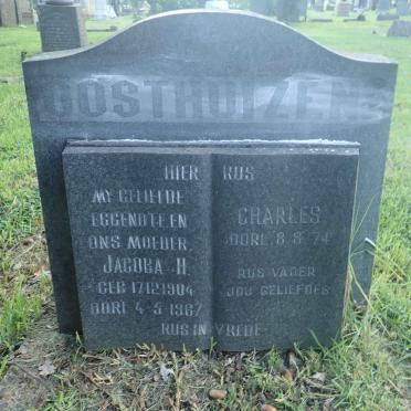OOSTHUIZEN Charles -1974 &amp; Jacoba H. 1904-1967