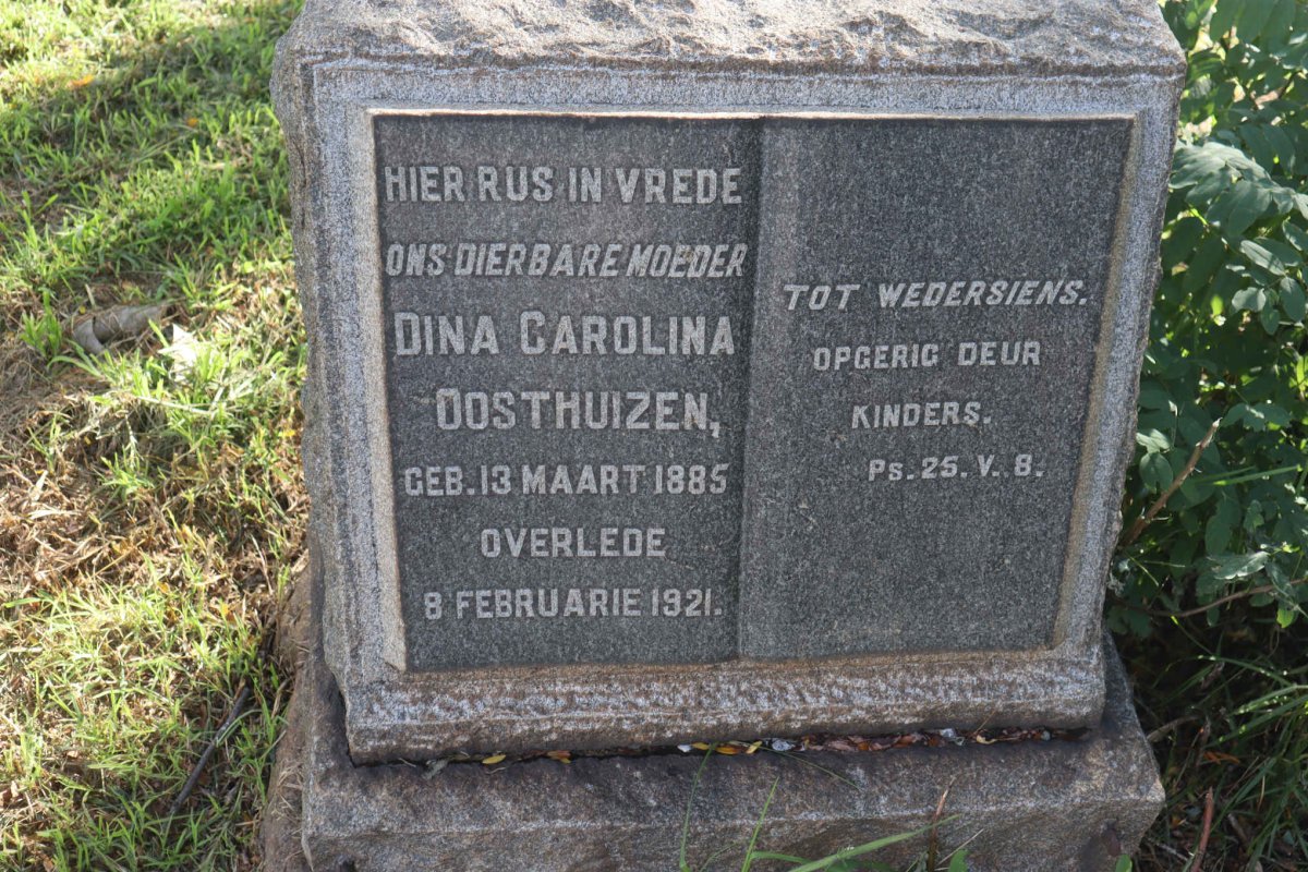 OOSTHUIZEN Dina Carolina 1885-1921
