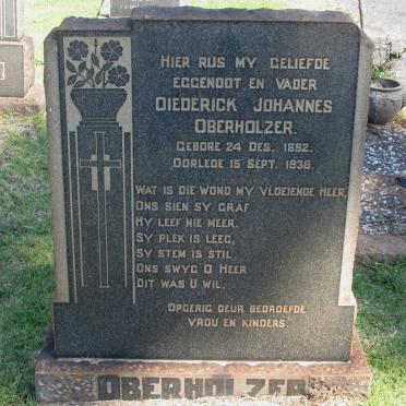 OBERHOLZER Diederick Johannes 1892-1936