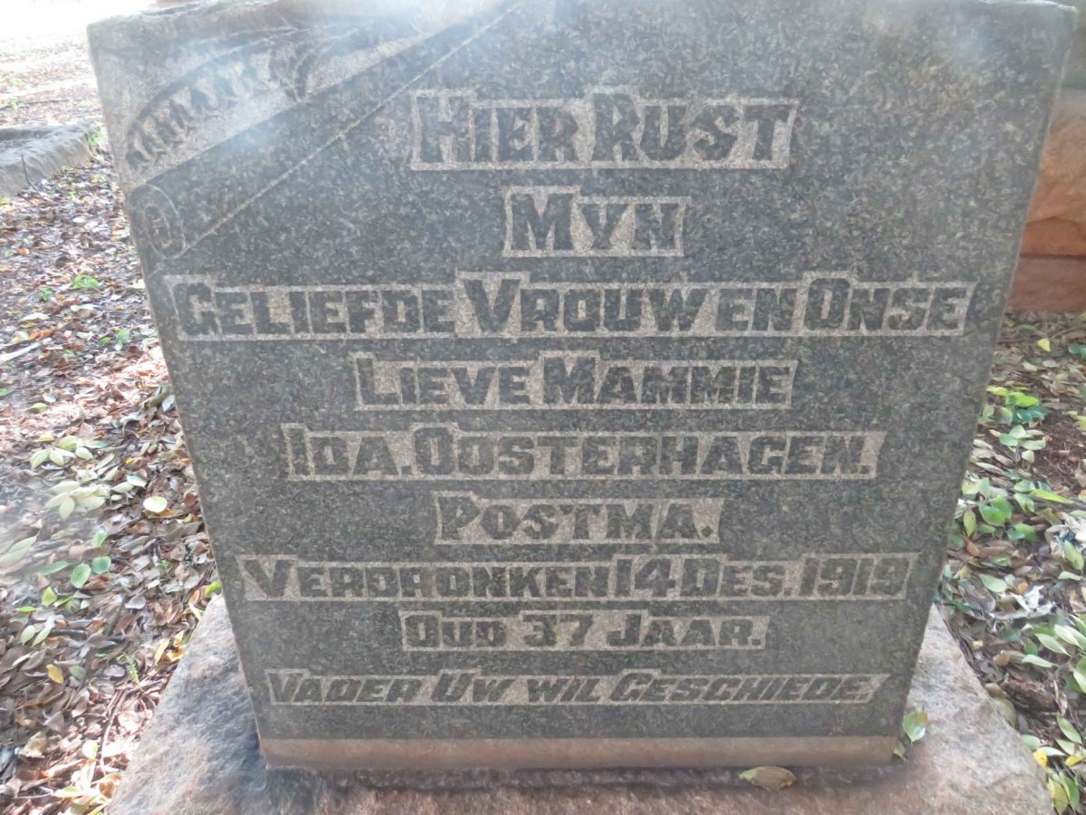 POSTMA Ida Oosterhagen -1919