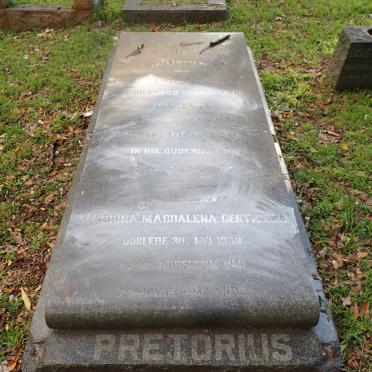 PRETORIUS Johannes Christiaan 1874-1929 &amp; Hendrina Magdalena Gertruida -1953 