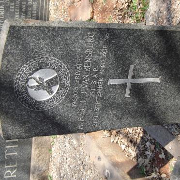 RENSBURG H.P.J.J., J van -1940
