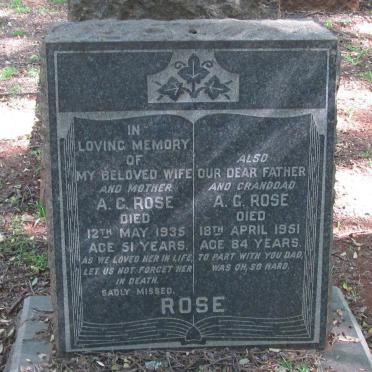 ROSE A.G. -1951 &amp; A.G. -1935