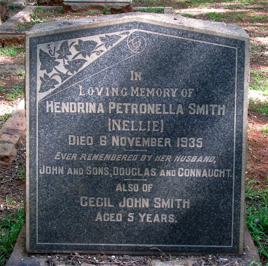 SMITH Hendrina Petronella -1935 :: SMITH Cecil John