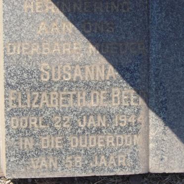 BEER Susanna Elizabeth, de -1944