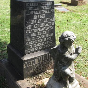 VUUREN Cissy, van 1927-1931