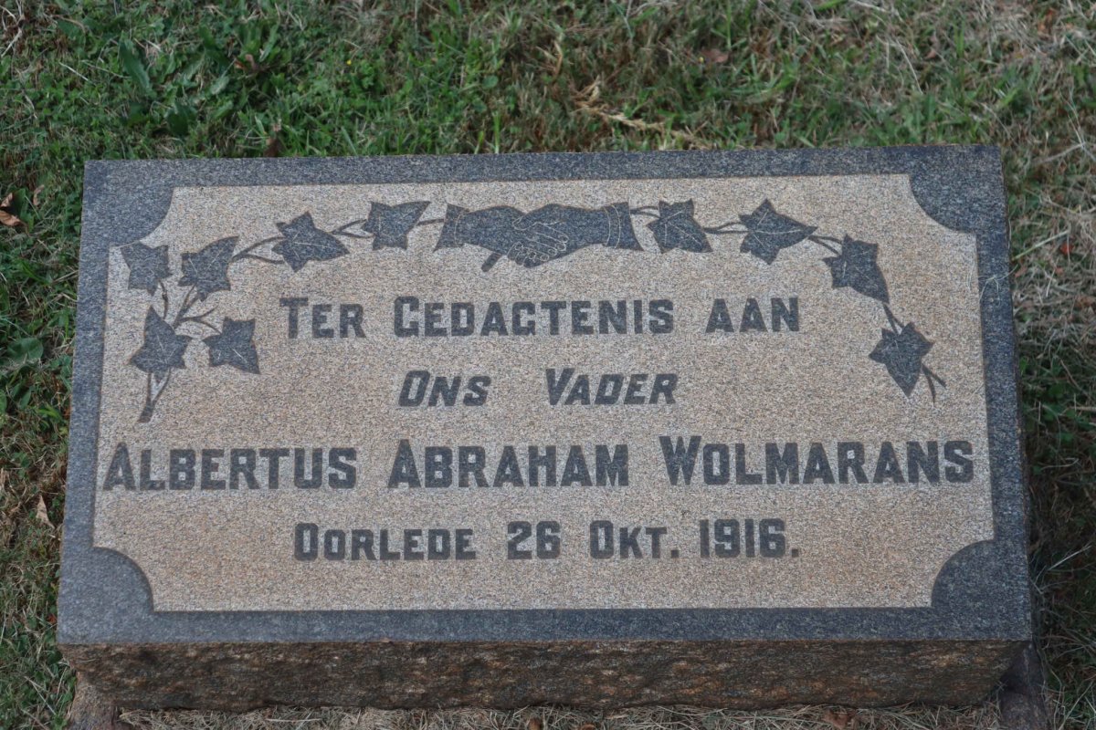 WOLMARANS Albertus Abraham -1916