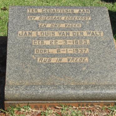 WALT Jan Louis, van der 1883-1937